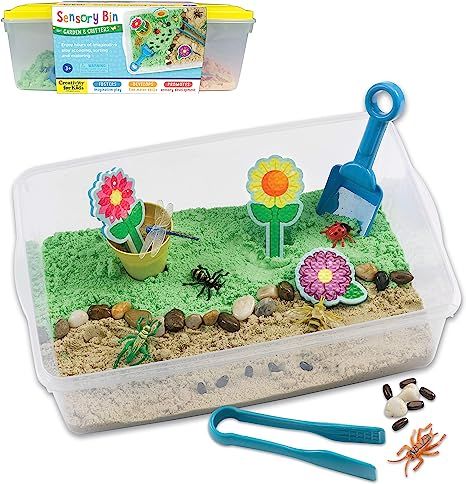 Creativity for Kids Sensory Bin: Garden and Critters - Pretend Play, Flower Garden Preschool Toys | Amazon (US)