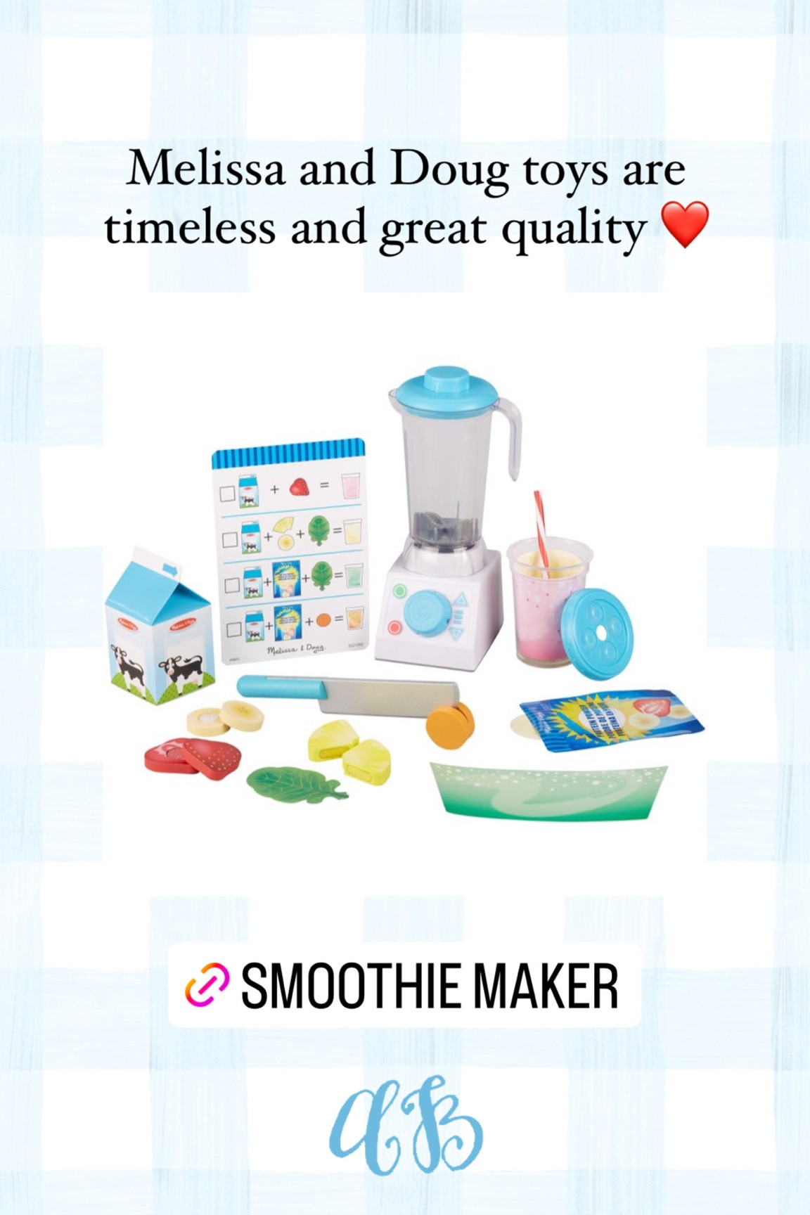 50% off right now, Target Deal Days! Melissa and Doug Smoothie maker. Great Christmas gift for kids! 

#LTKsalealert #LTKHoliday #LTKkids