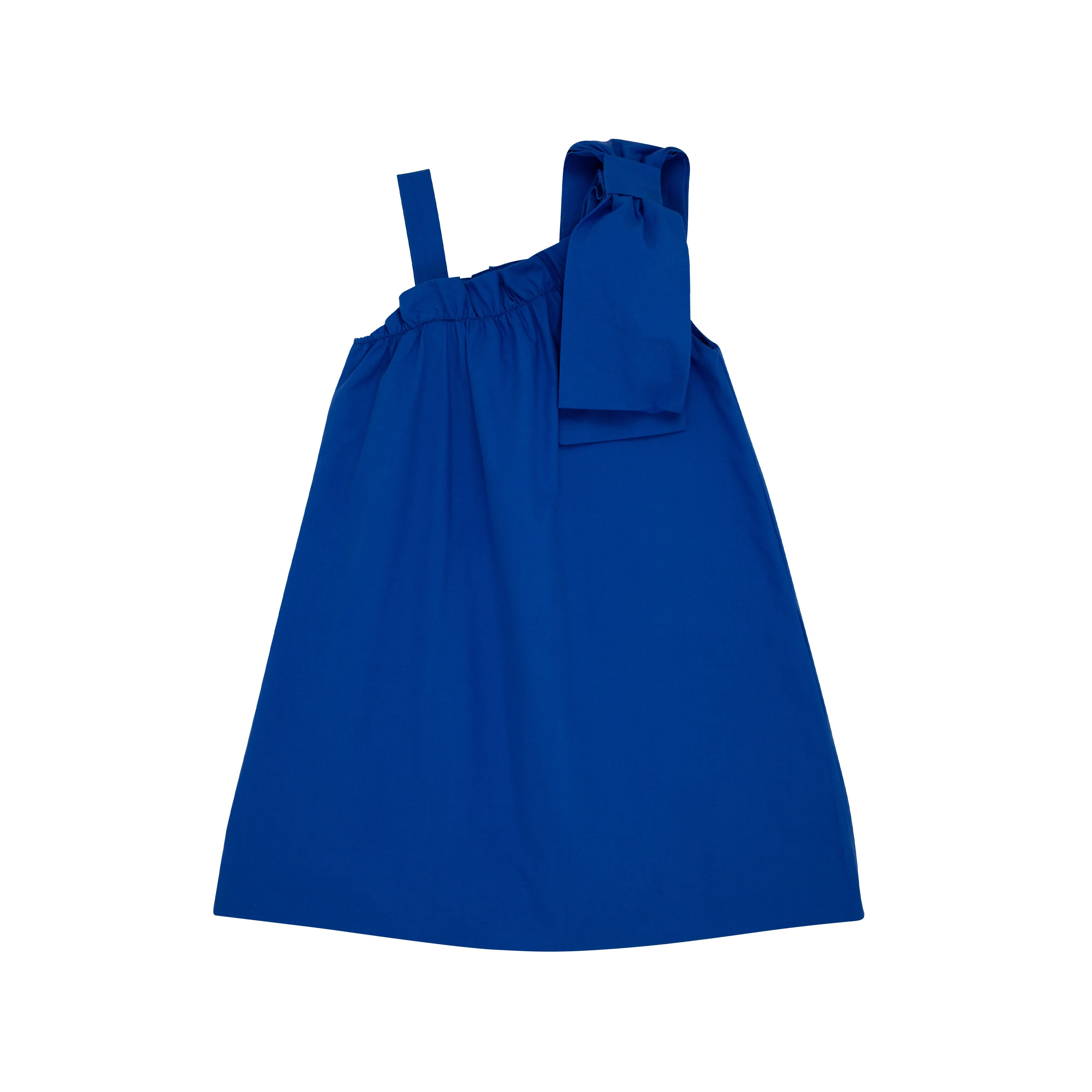 Maebelle Bow Dress - Rockefeller Royal Blue | The Beaufort Bonnet Company