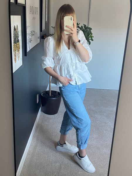 Still so obsessed with this GANNI-inspired blouse I picked up at Winners earlier this month. Linked similar options to today’s #OOTD 🪞✨

#LTKworkwear #LTKshoecrush #LTKfindsunder100