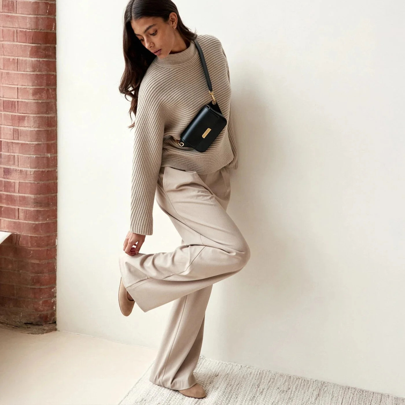 Roquette Belt Bag - Black Box Leather | ATELIERS AUGUSTE