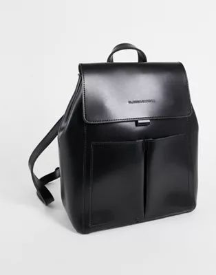 Claudia Canova double pocket backpack in black | ASOS (Global)