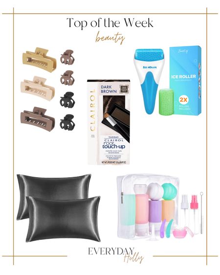 Beauty Favorite from Last Week!!

claw clips | hair care | hair color | hair essentials | ice roller | skincare | beauty | silk pillow case | travel beauty kit 

#LTKhome #LTKunder50 #LTKbeauty