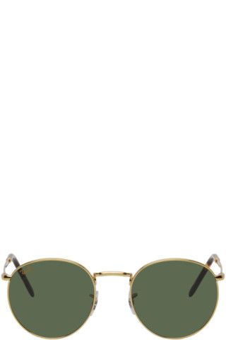 Ray-Ban - Gold New Round Sunglasses | SSENSE
