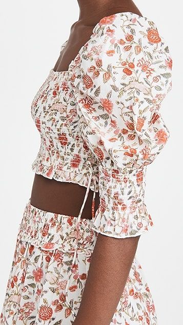 Puff Sleeve Floral Top | Shopbop