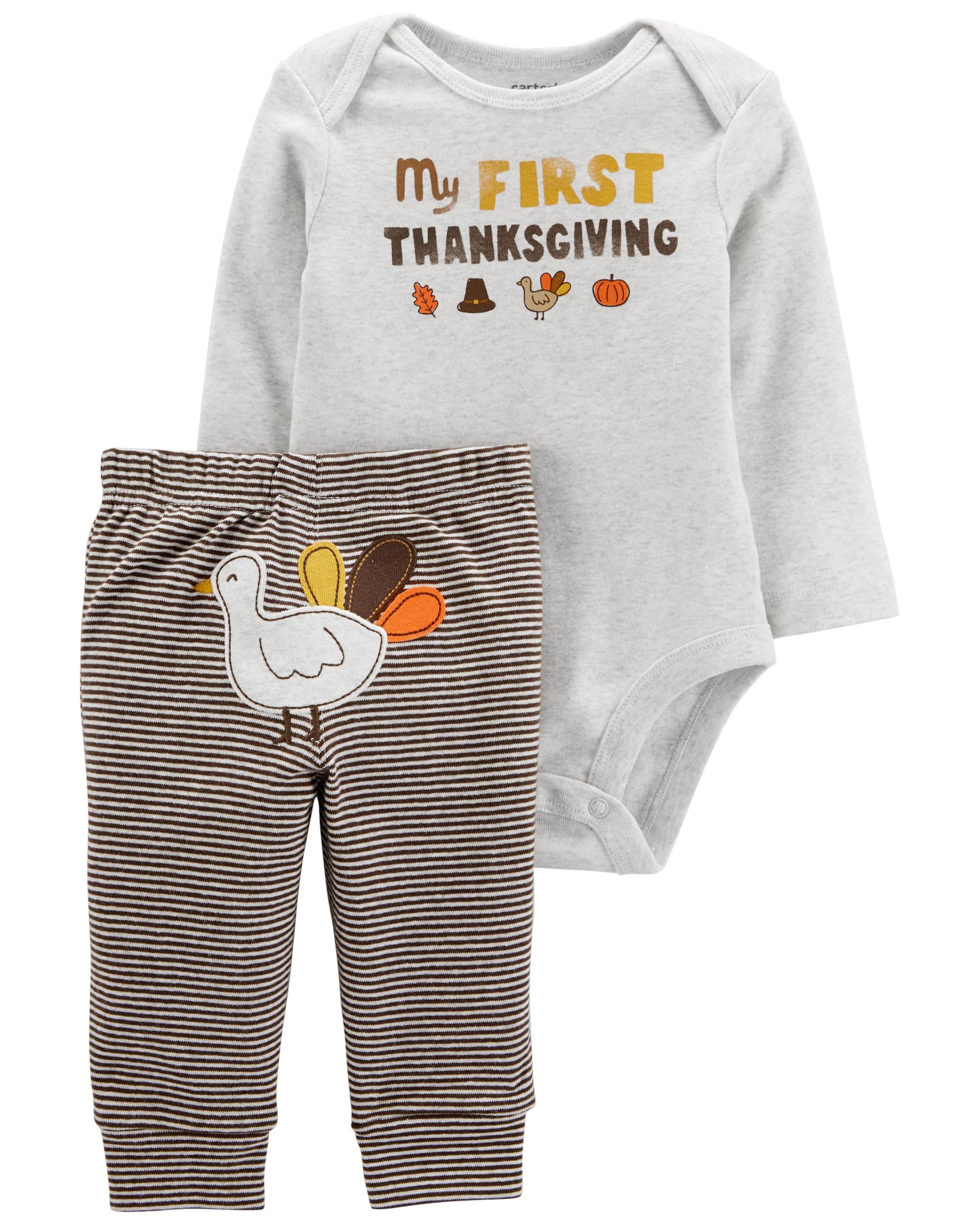 2-Piece Thanksgiving Bodysuit Pant Set | Carter's