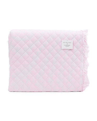 Seersucker Quilt And Sham Set | TJ Maxx