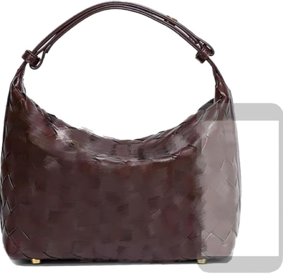 Woven Purse for Women, Braided Vegan Leather Woven Bag, Slouchy Mini Hobo Tote Purses, Small Top-... | Amazon (US)
