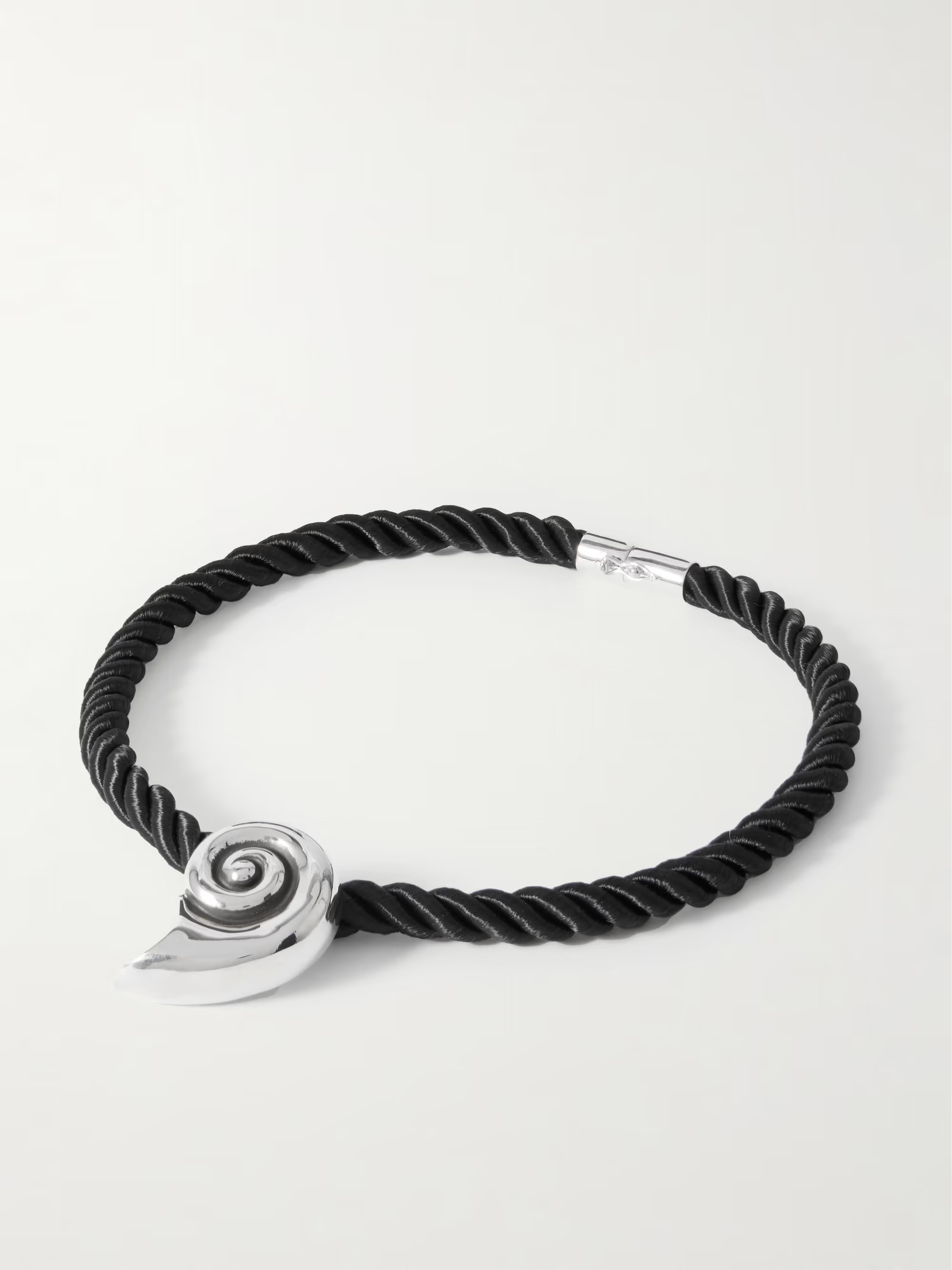 Nautilus silver and rope necklace | NET-A-PORTER (UK & EU)