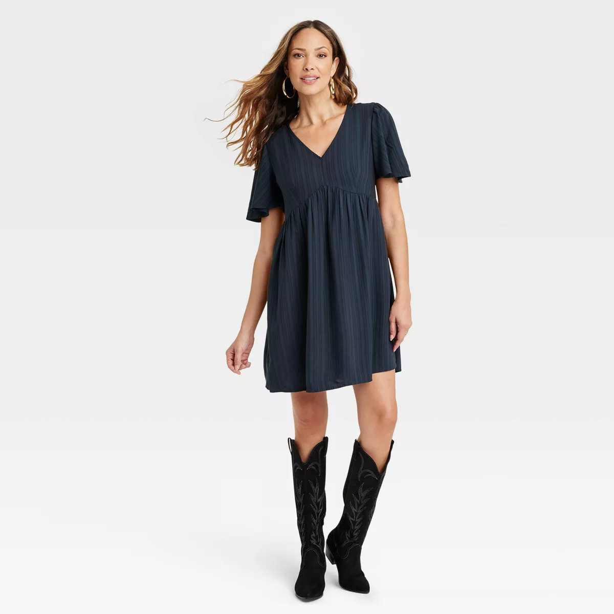 Women's Flutter Short Sleeve A-Line Dress - Knox Rose™ | Target