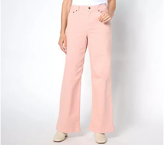 Me by Jennie Garth Tall Piece Dyed Relaxed Fit Jeans - QVC.com | QVC