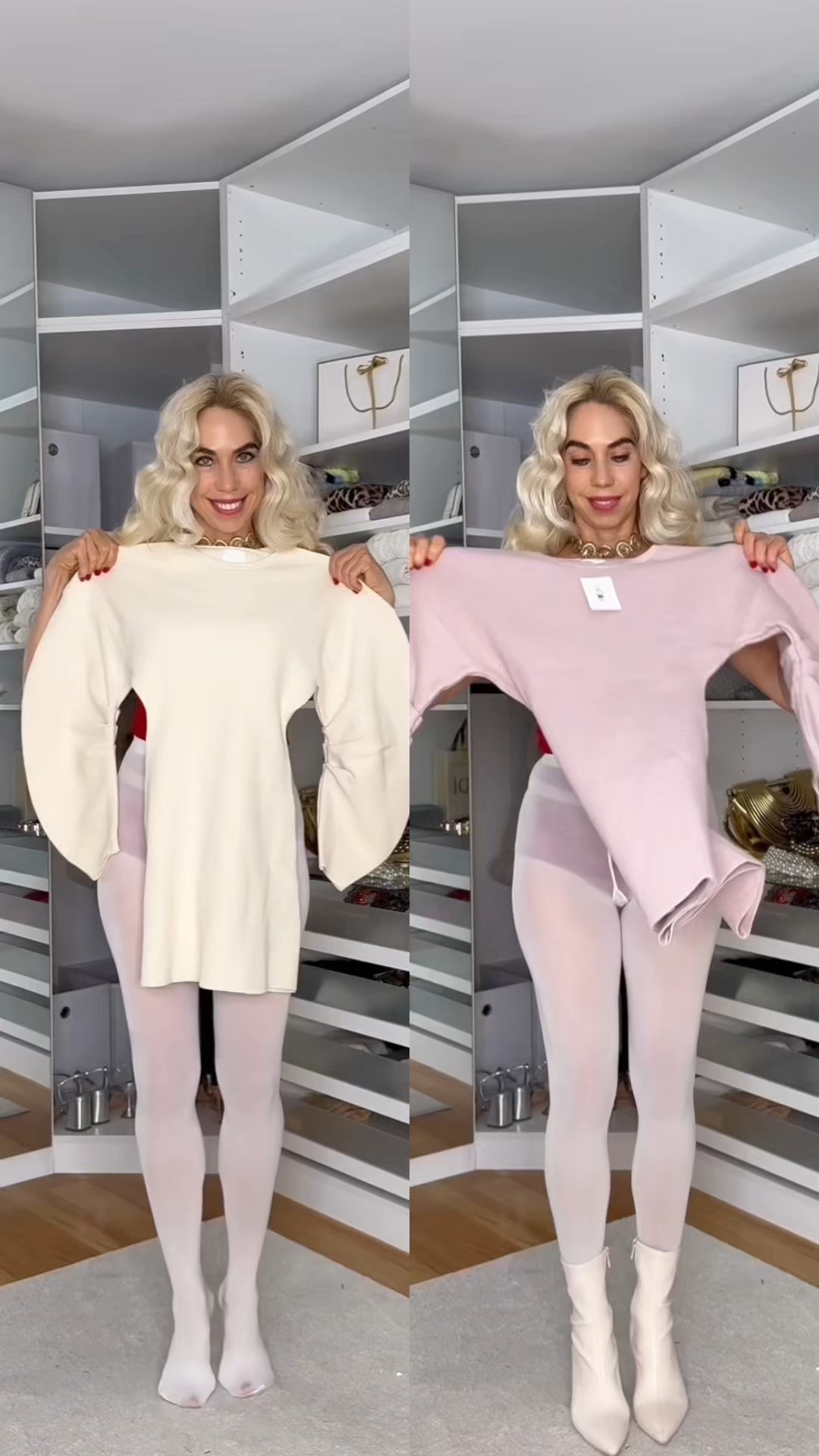 Weiß oder Rosa? ✨Größe S
Ich trage beide H&M Strickkleider im Video und liebe den Unterschied:
🤍 Weiß – clean, elegant, Christmas Date ready
🎀 Rosa – soft, cozy & super romantisch für Adventsdates
Find both dresses linked below! ❄️
#LTKWinter #hmfashion #strickkleid #datenightoutfit #ltkholiday #ltkwinter #knitdress #strickkleid #hm #hmoutfit #winterstyle #datenightlook #cozyoutfit #holidayseason


#LTKdeutschland #LTKkleider #LTKeurope