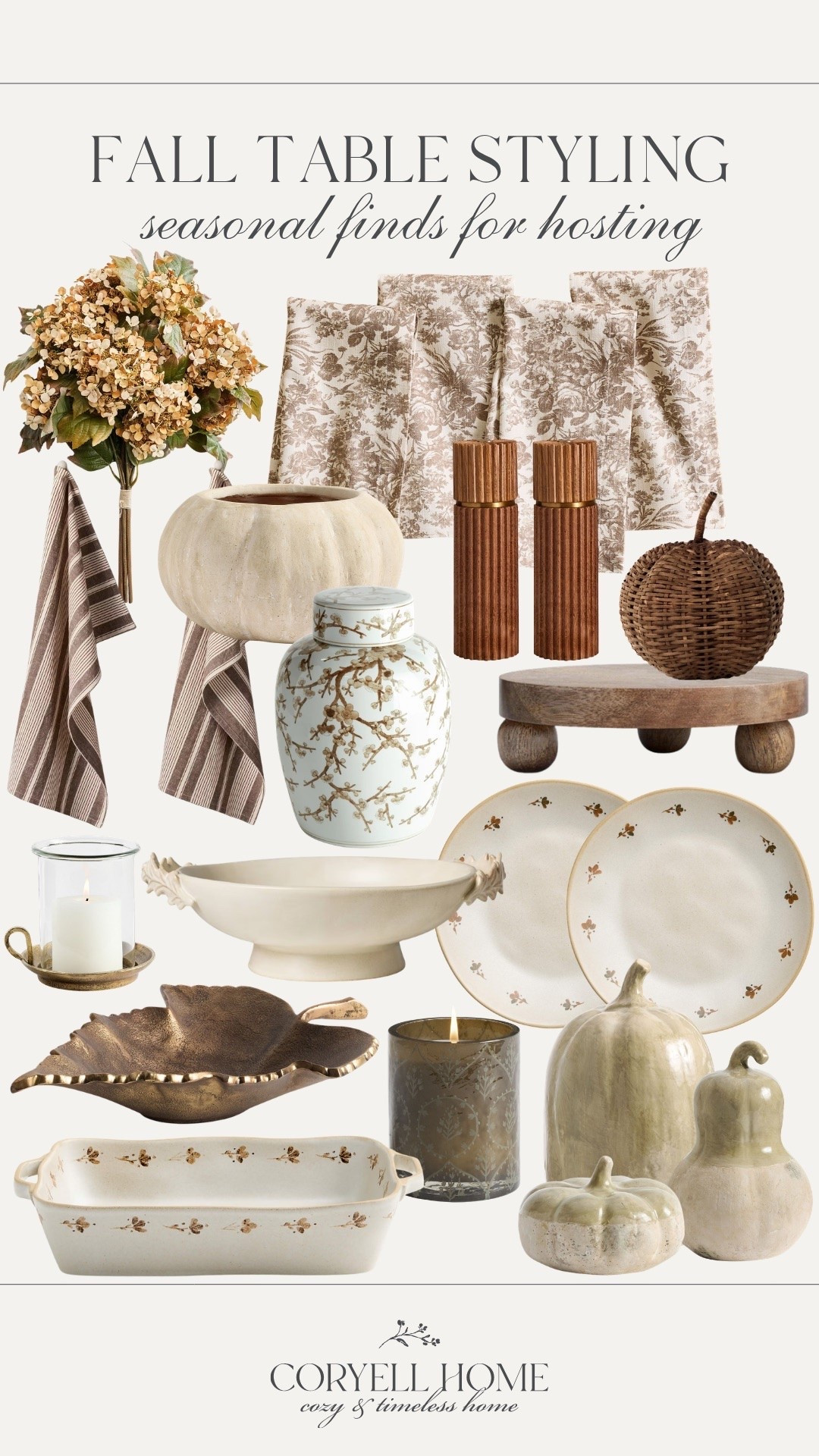 Fall table styling for all of the festive fall gatherings I dream of hosting! 🍂  I absolutely love these floral linen napkins, pretty fall dishes, and the decorative candles. So seasonal!

#LTKHome #LTKSeasonal