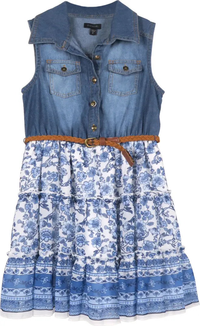 Kids' Denim Bodice Sleeveless Dress | Nordstrom Rack