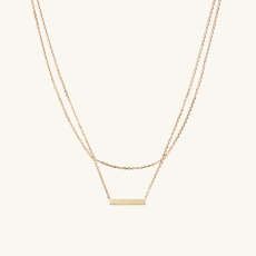 Layered Bar Necklace - $110 | Mejuri (Global)