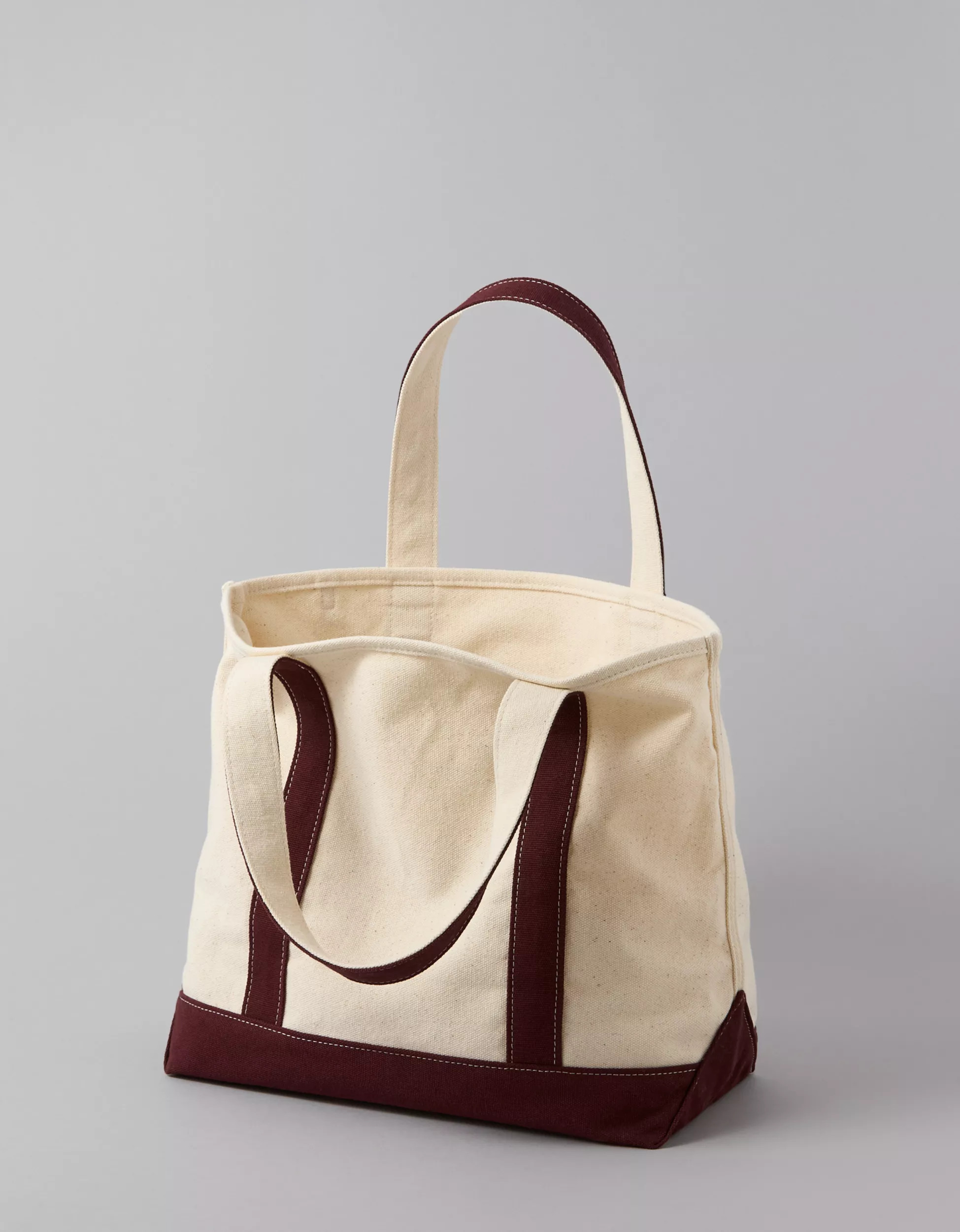 AE Cotton Canvas Snoopy Bow Tote Bag | American Eagle Outfitters (US & CA)