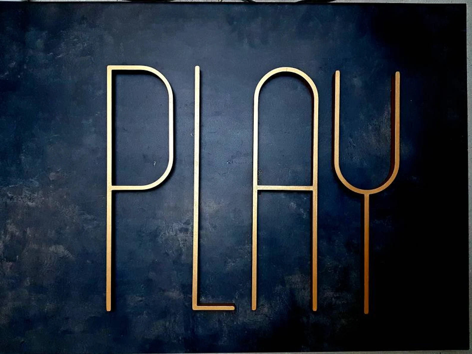 mid century modern PLAY large wood  letters playroom wall decor, game room decor,   custom wooden... | Etsy (US)
