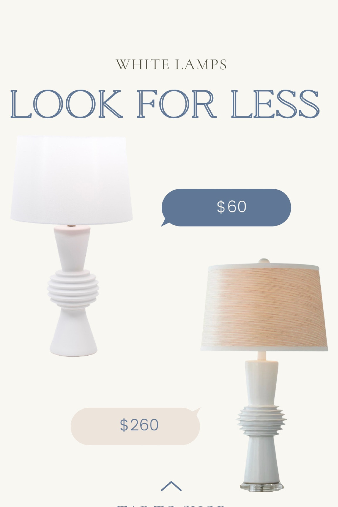White ceramic lamps at every price point.  #designerdupe #lookforless

Follow @rachsomp on instagram for daily tips, deals and home inspirations!  

Living room, bedroom, dining room, bathroom, nursery, kitchen, office, entry, furniture, decor, home decor, target, target sale, wayfair, joss and main, kirklands, pottery barn, west elm, crate and barrel, rejuvenation, lighting, chandelier, lamp, area rug, desk, bookshelf, sofa, sectional, chair, dining table, bed, bunk bed, crib, rattan, cane, coastal, modern coastal, modern organic, traditional, southern, arch cabinet, cb2, Anthropologie, black furniture, velvet chair, ottomans, console table, sofa table, tall cabinet, sale alert, magnolia, studio McGee, hearth and hand, tjmaxx, Marshall’s, Homegoods, bungalow, jungalow, world market, Amazon home, throw blanket, toss pillow, throw pillow, area rugs, wool rug, tufted rug, nightstands, artwork, framed art, collection prints, spring decor, loloi, jaipur, faux tree, counter stools, bar stools, dining chairs, dining table, coffee table, side table, nightstands, chest, curtains, curtain rod 

#LTKfamily #LTKhome #LTKkids