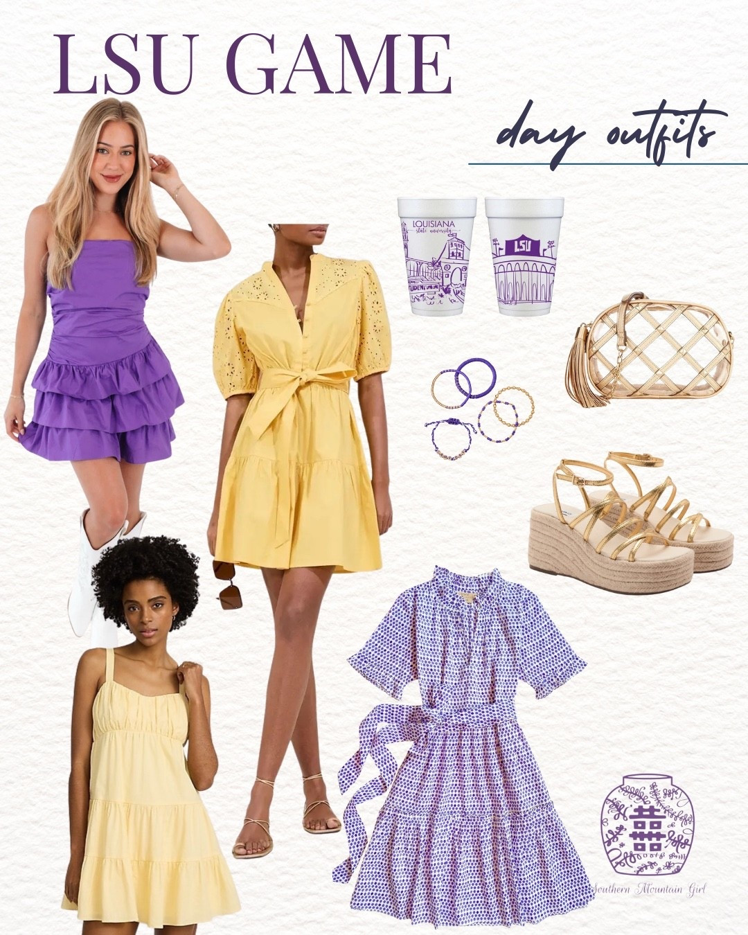 LSU Game Day💛💜🏈

#LTKParties #LTKStyleTip #LTKSeasonal