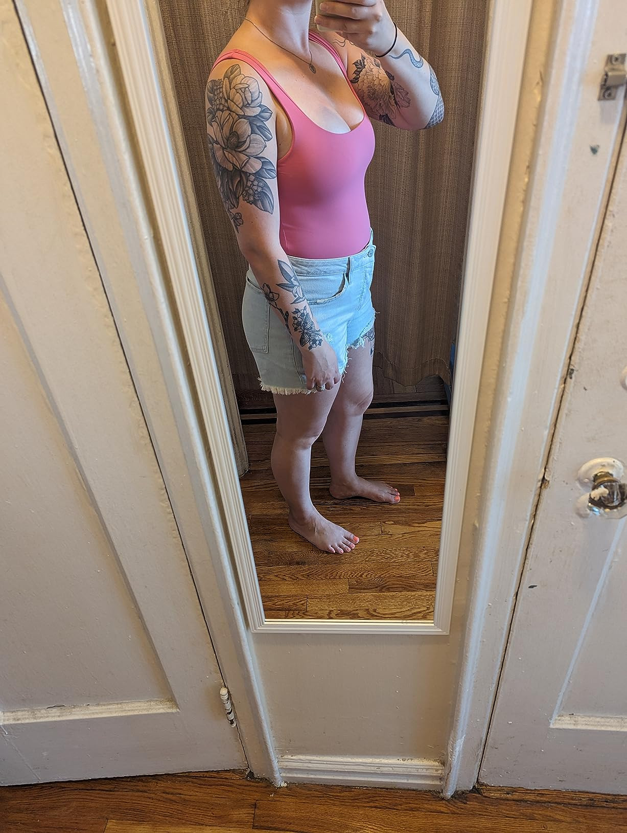 Chunpin Women's Square Neck Sleeveless Bodysuit Double Lined Tops Thong Bodysuit | Amazon (US)