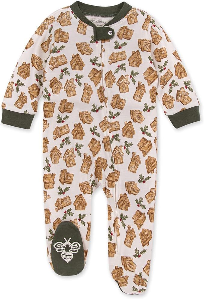 Burt's Bees Baby Baby Girls' Sleep and Play Pjs, 100% Organic Cotton One-Piece Pajamas Zip Front ... | Amazon (US)