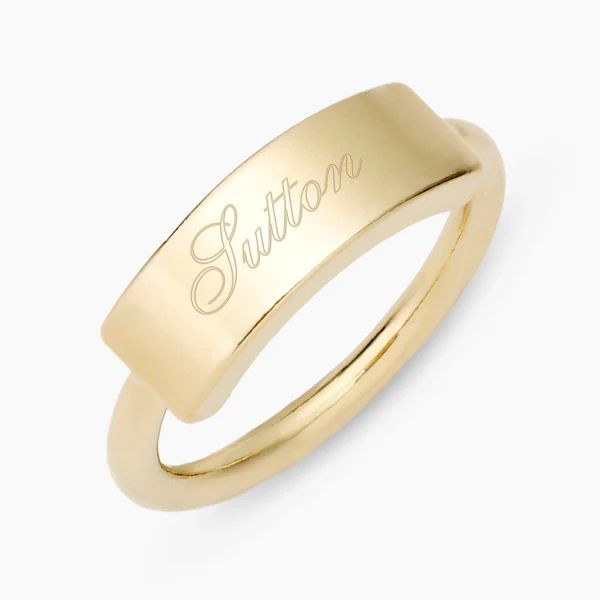 Kira Name Bar Ring | Brook and York