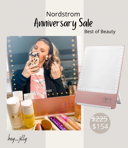 Lighted makeup mirror. Love the Bluetooth and cellphone holder features. 

Best of accessories, Nordstrom anniversary sale 

#LTKFind #LTKxNSale #LTKbeauty