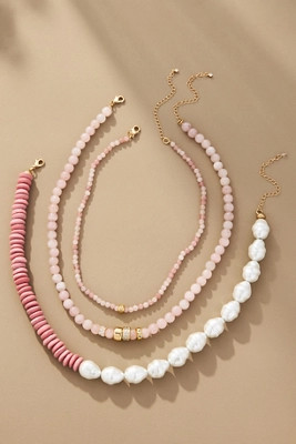 Pearl Beaded Necklaces, Set of 3 | Anthropologie (US)