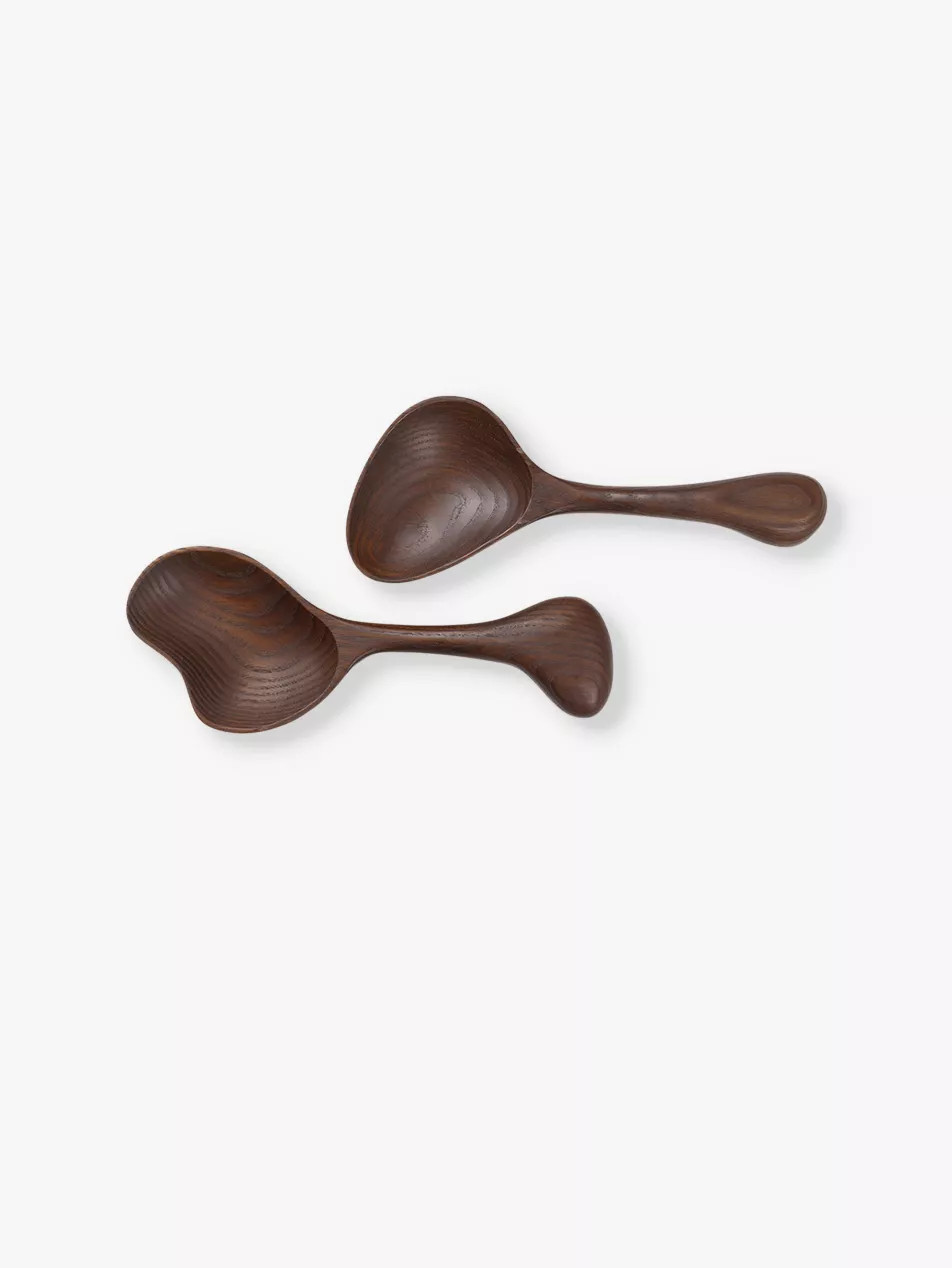 Os certified ash-wood salad servers | Selfridges