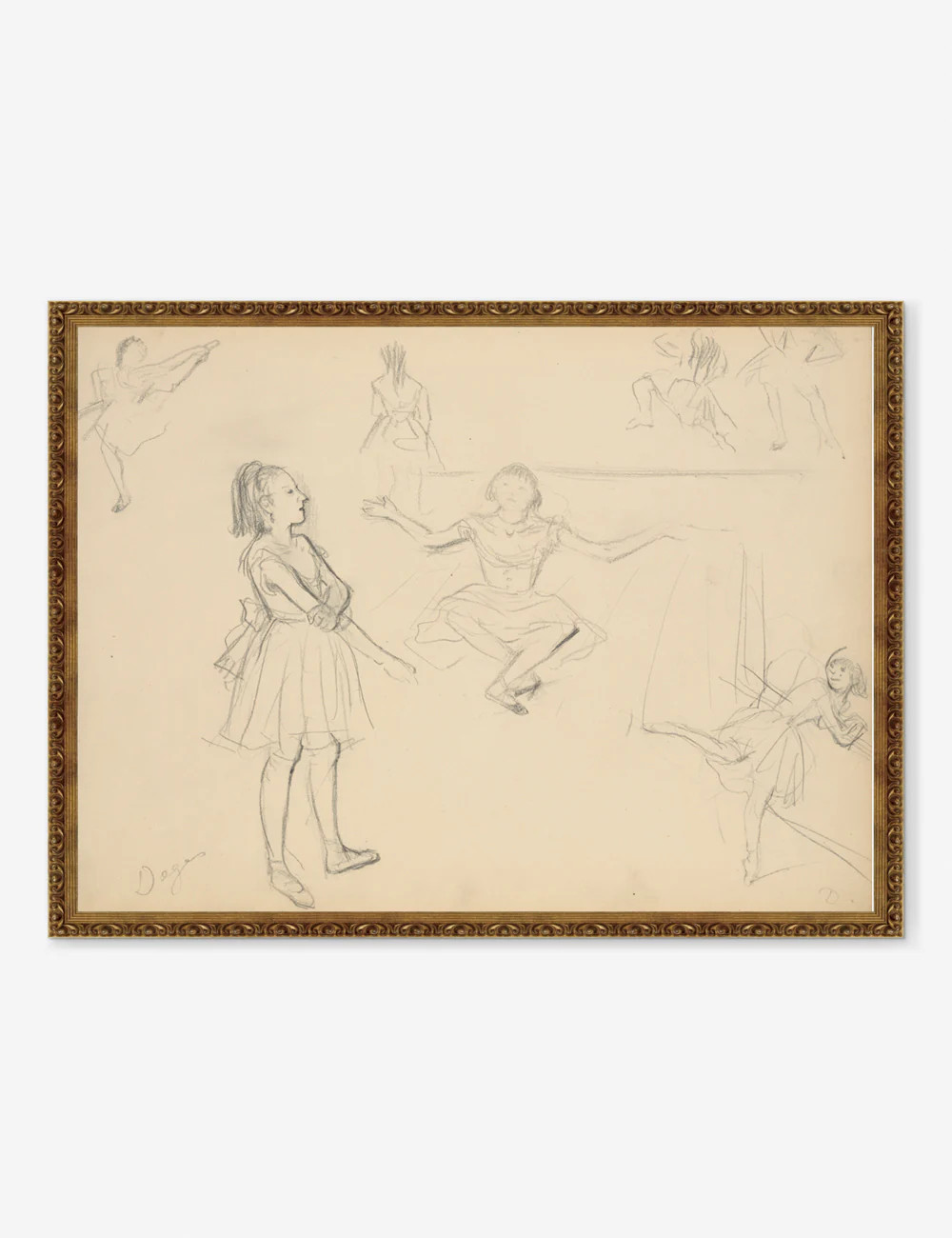 'Ballet Dancers Rehearsing' Wall Art | Lulu and Georgia 