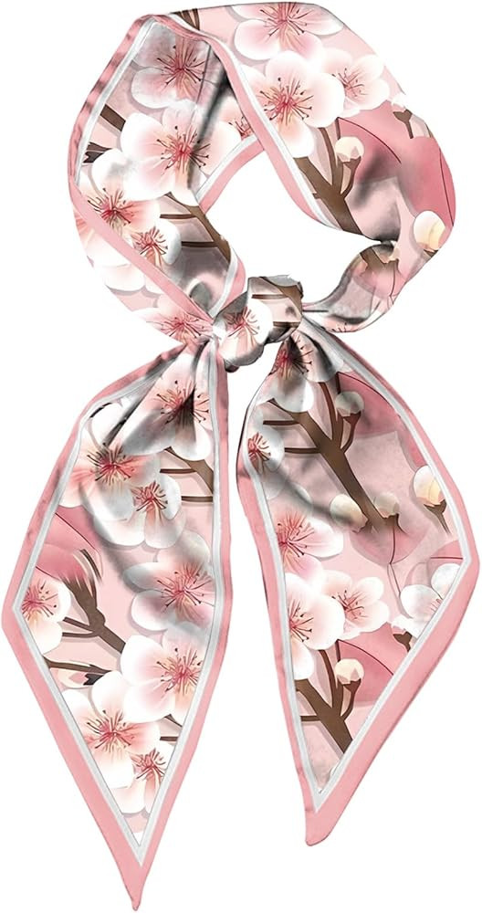 Scarf Silk Feeling Hair Head Long Neck Satin Fashion Scarfs for Bag Decoration Women Girls Cute A... | Amazon (US)