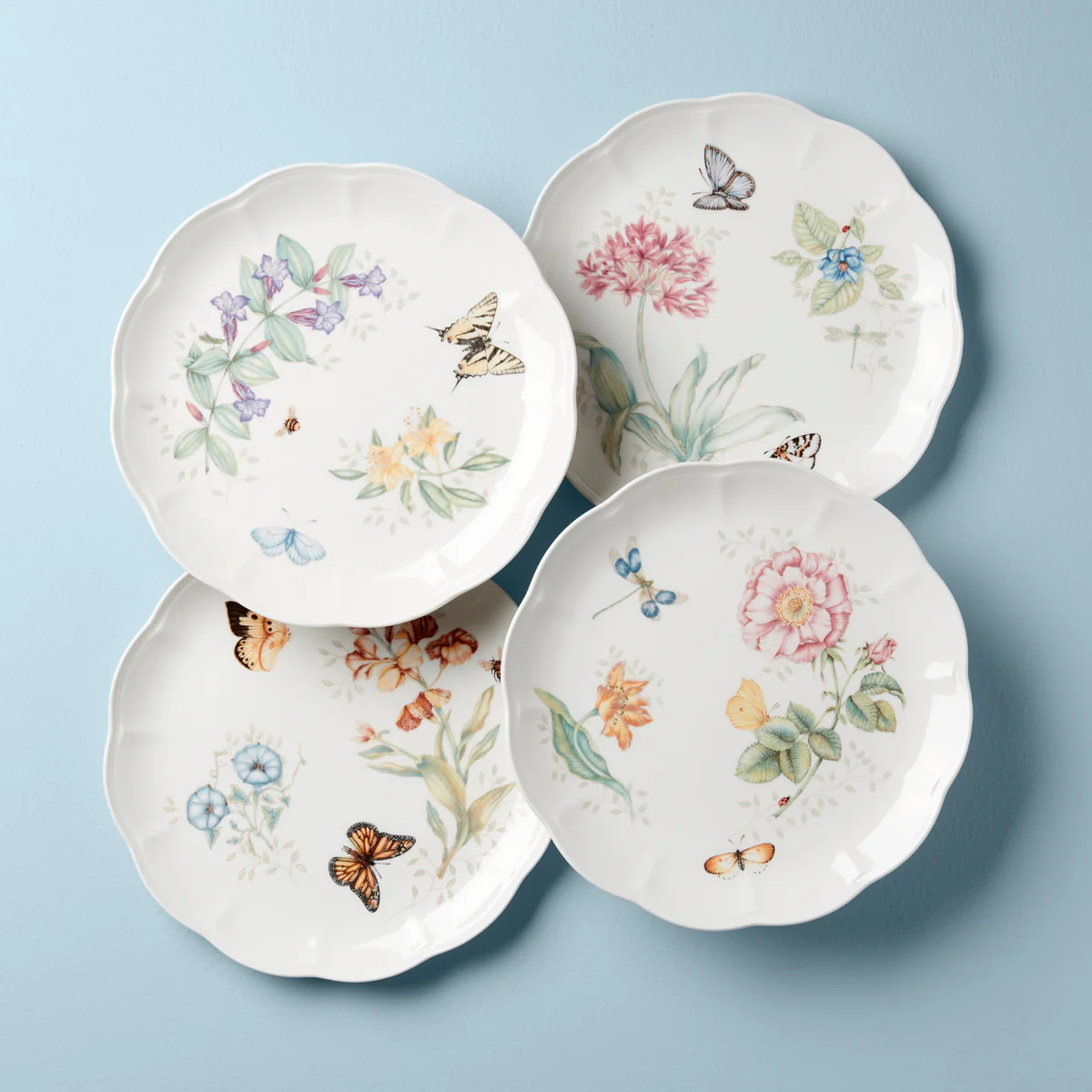Butterfly Meadow 4-Piece Dinner Plate Set | Lenox