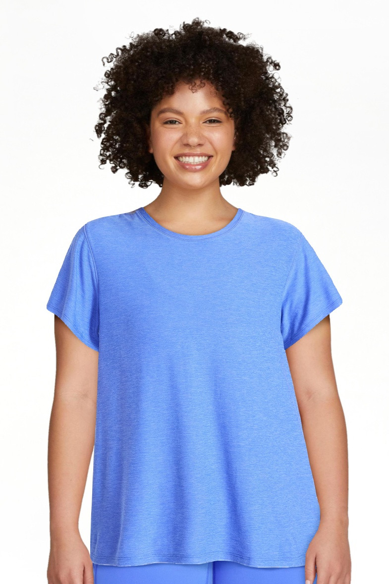Athletic Works Women's and Women's Plus Relaxed ButterCore Tee with Short Sleeves, Sizes XS-4X | Walmart (US)