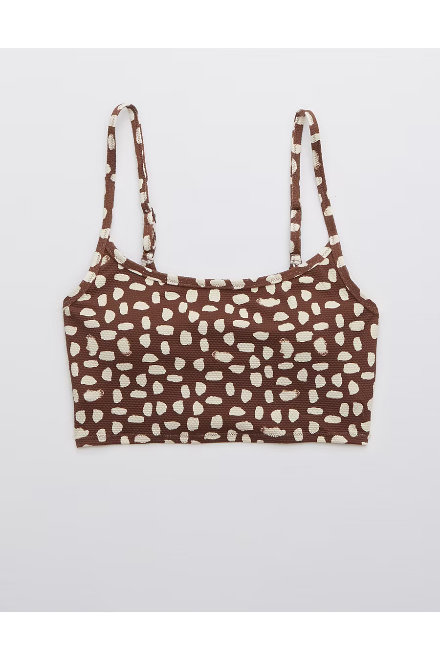 Aerie Pique Longline Scoop Bikini Top | American Eagle Outfitters (US & CA)