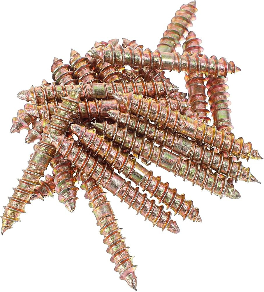 Xindojuz 24 PCS Double Ended Screws, M6x41mm Hanger Bolts Self-Tapping Thread Wood Woodworking Do... | Amazon (US)