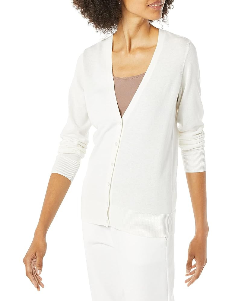 Amazon Essentials Women's Lightweight V-Neck Cardigan Sweater (Available in Plus Size) | Amazon (US)