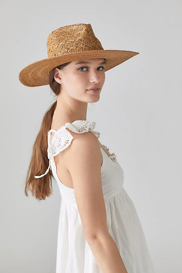 Mirage Textured Straw Panama Hat | Urban Outfitters (US and RoW)