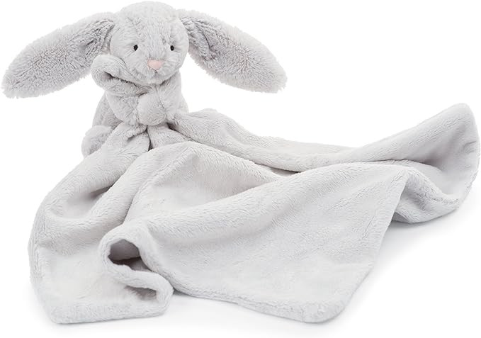 Jellycat Bashful Grey Bunny Baby Stuffed Animal Security Blanket | Amazon (US)