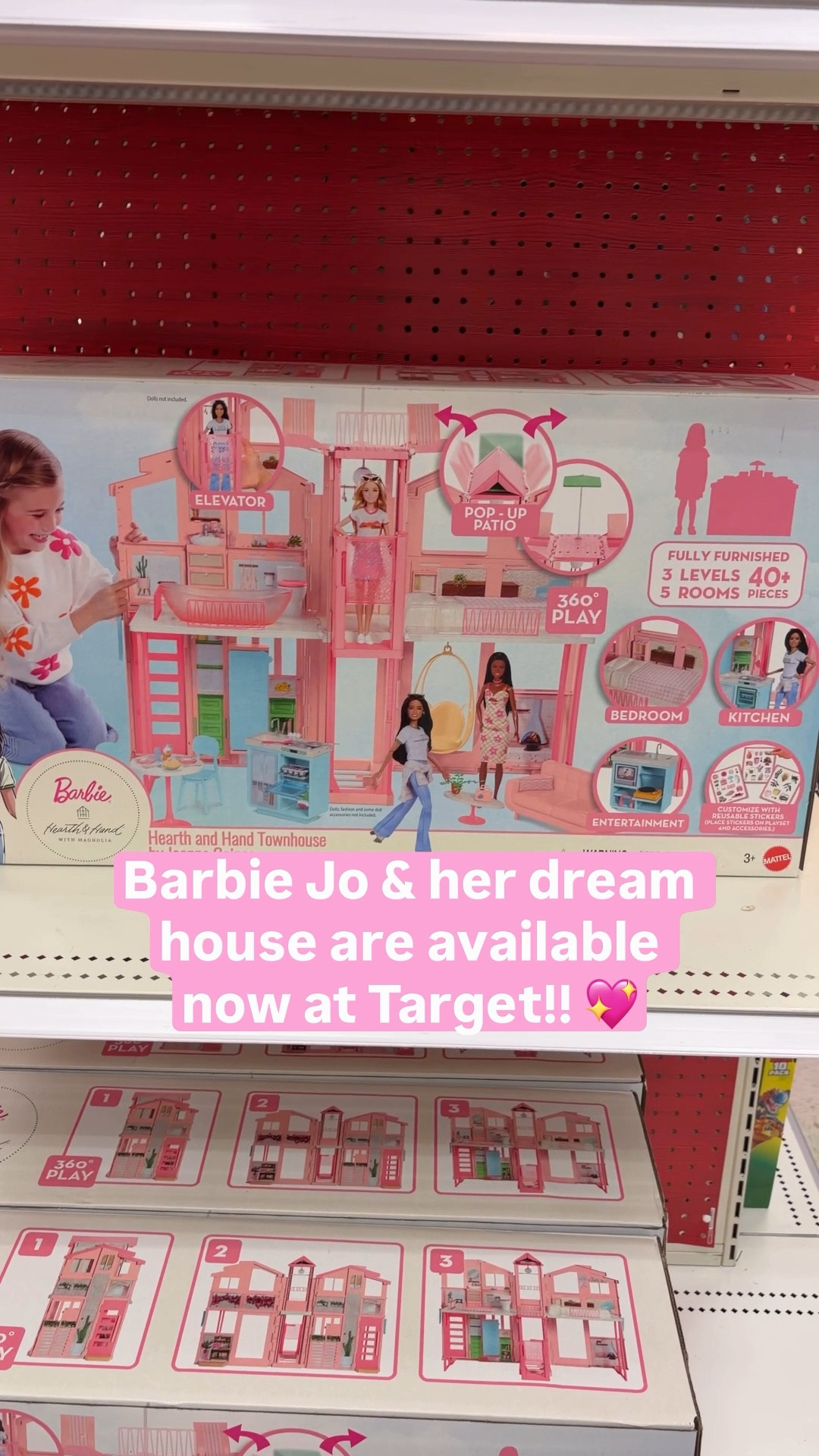The Joanna Gaines Barbie & her Barbie Dream House have finally hit the shelves at Target and they’re so good! We were able to snag these at Magnolia during Thanksgiving and my girls have been obsessed ever since. Grab these before they sell out! They’ll go quickly! Barbie gift for the girls on your Christmas list 💖😍

#joannagaines #barbie #magnoliahome #hearthandhand #magnolia #target #girlsgift #kidsgift #barbieplayhouse

#LTKGiftGuide #LTKHoliday #LTKKids