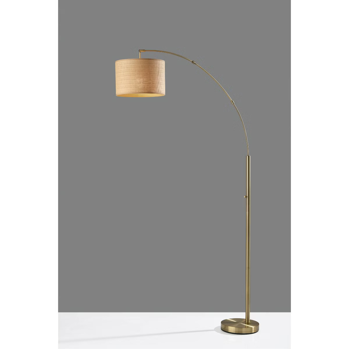 Bowery Arc Floor Lamp Antique Brass - Adesso | Target