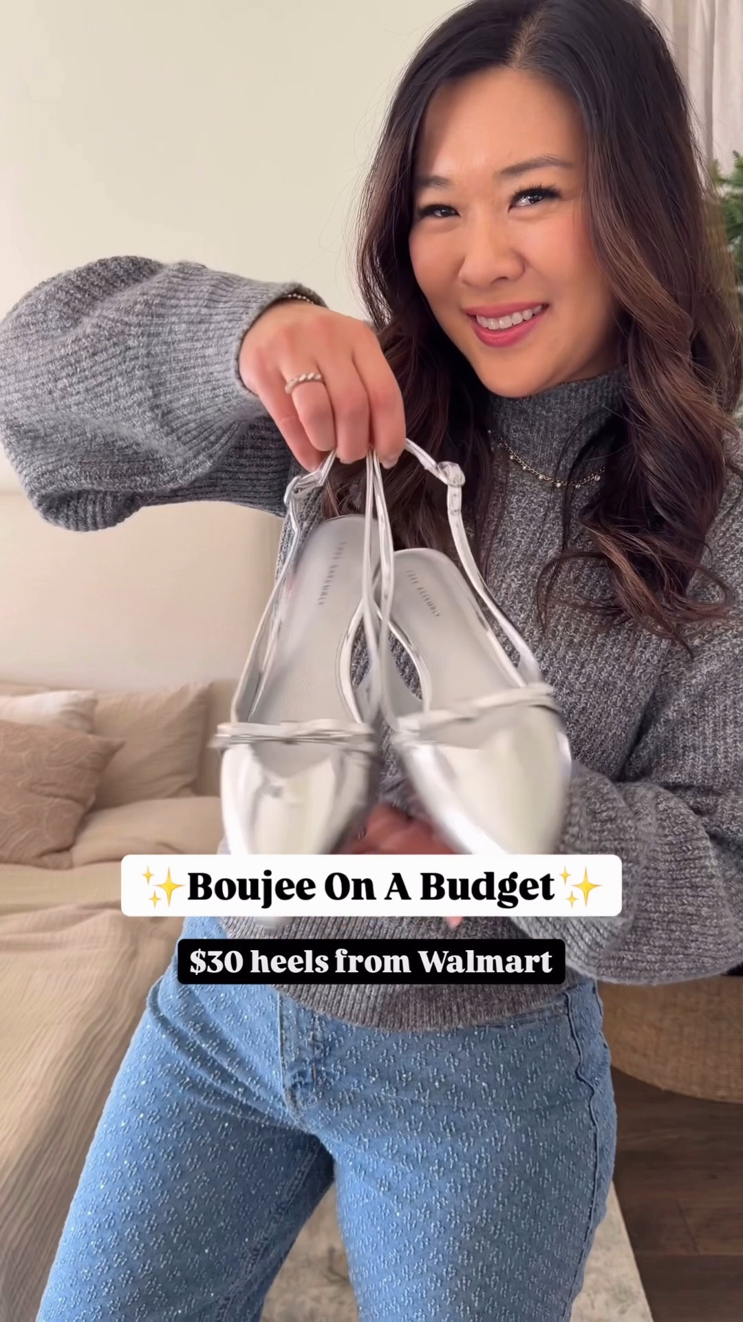 Walmart Silver Heels, styled 3 ways!