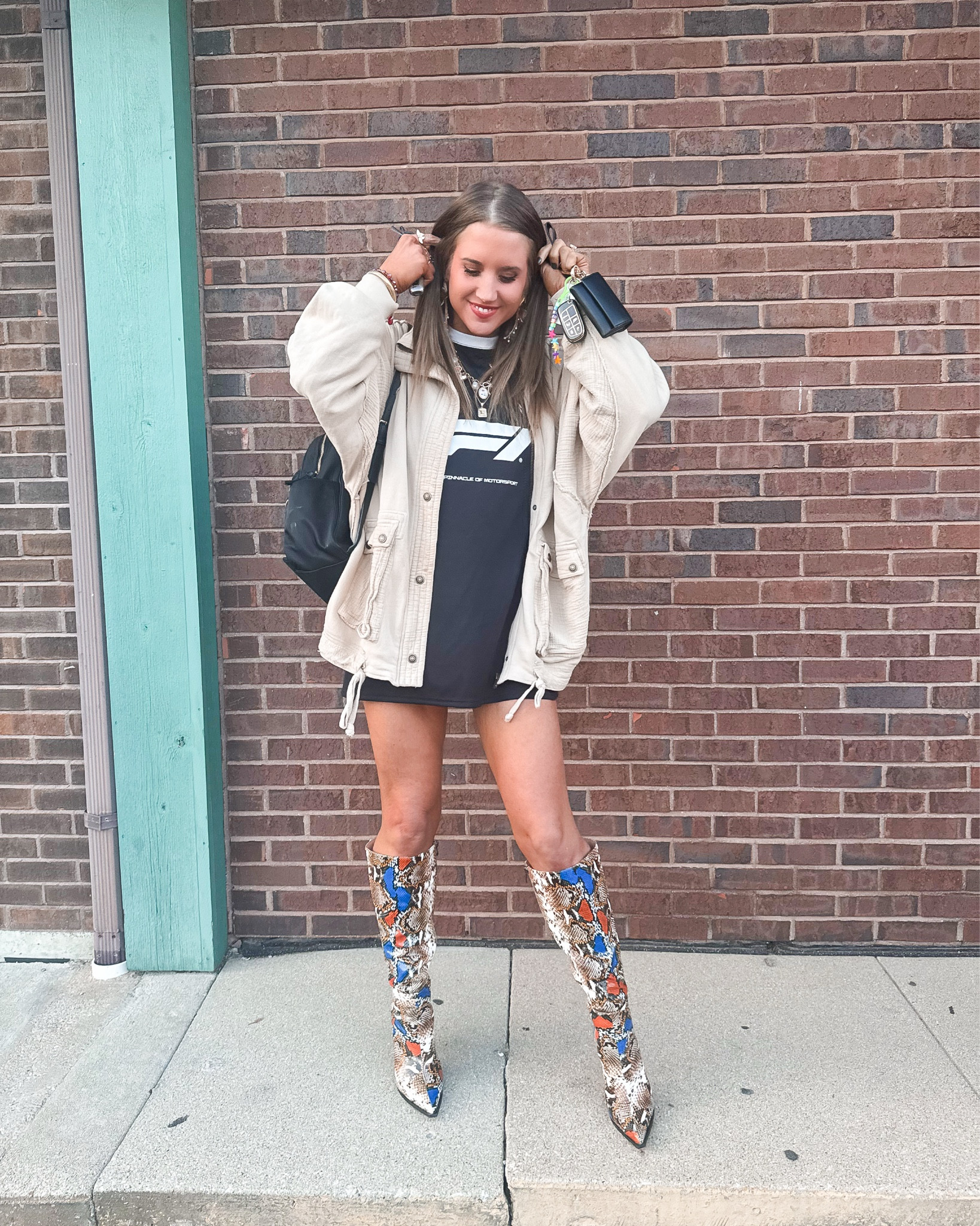 Sunday night dinner dates and vibes | SHEIN boots | Target Jersey dress | freepeople jacket | Kate spade bag | Target outfit and H&M jacket and shoes for my sissy
#outfitlook #outfitstyle #ootd #dinnerdatestyle #looks 

#LTKStyleTip #LTKFindsUnder50 #LTKKids