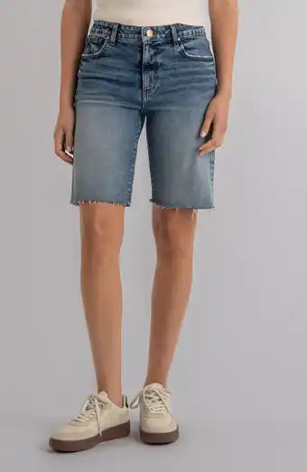 Montana Denim Mid Rise Bermuda Shorts (Women) | Nordstrom | Nordstrom