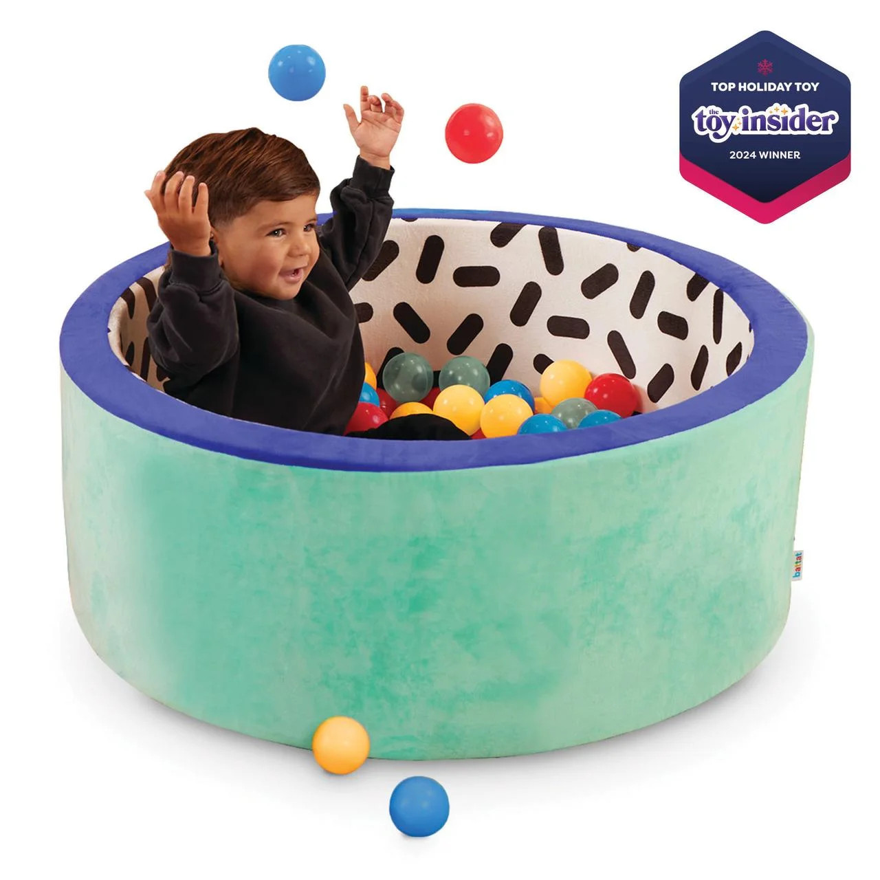 Battat Hop in Foam Ball Pit with 65+ Balls and Washable Indoor Multicolor Cover, Toddler and Pres... | Walmart (US)