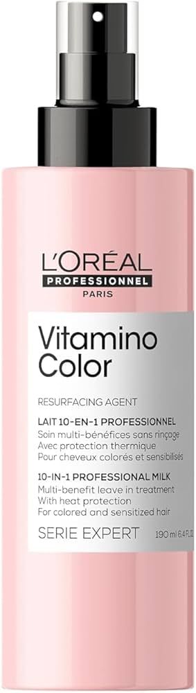 L'Oreal Professionnel Vitamino Color 10-in-1 Multi-Benefit Leave-In Spray | Heat Protectant & Det... | Amazon (US)