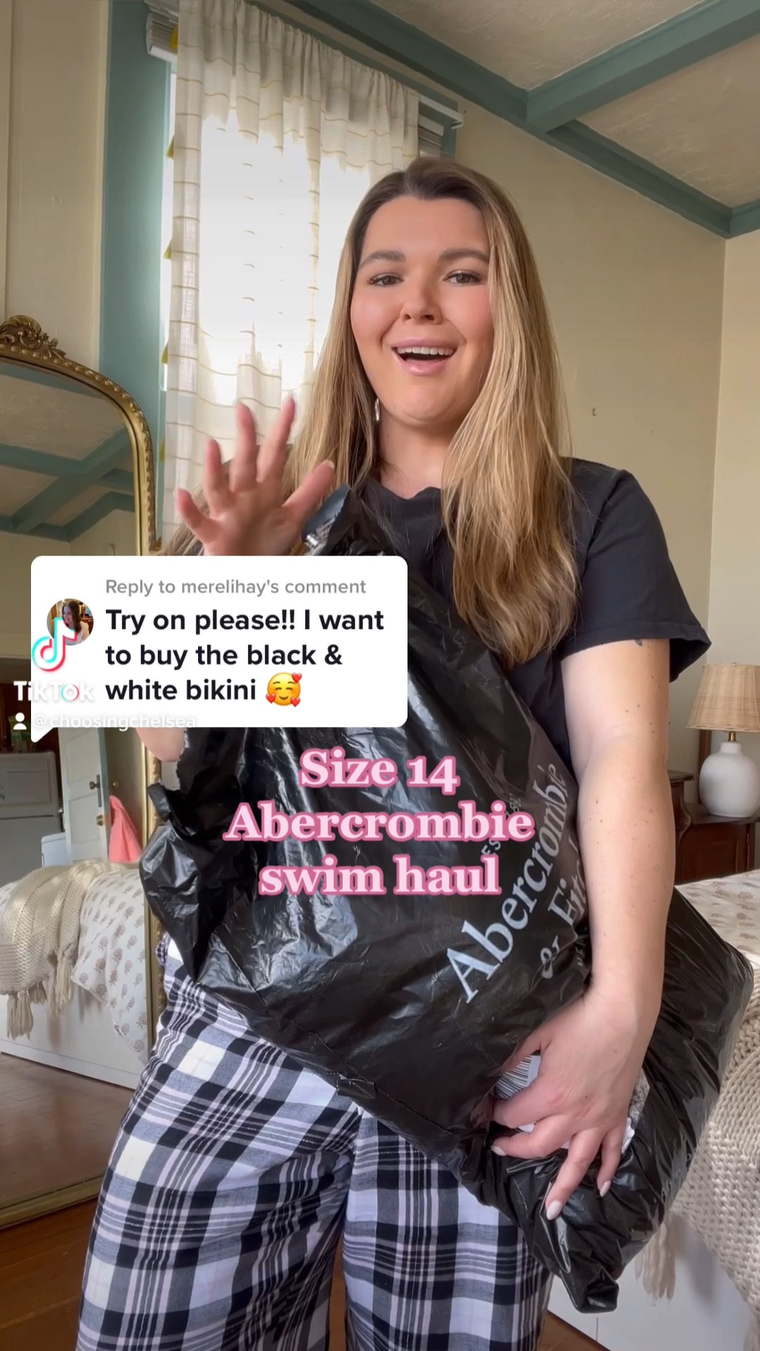 Abercrombie swim haul! All 25% off through the app right now!
Wearing medium triangle tops, large bra top and bandeau, XL in all bottoms

#LTKcurves #LTKunder50 #LTKswim