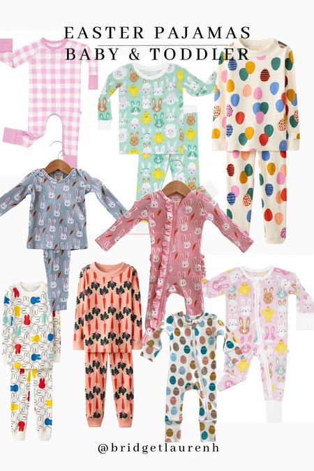 Cute Easter pajamas for baby and toddler! 

#LTKbaby #LTKkids #LTKSeasonal