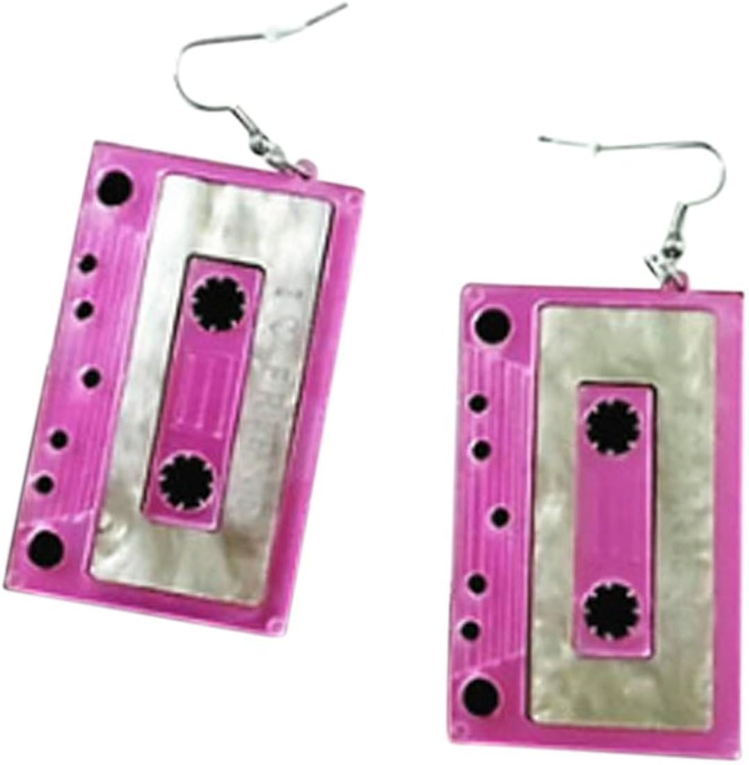 CutieJewelry Cassette Tape Dangle Cute Pretty Earrings | Amazon (US)