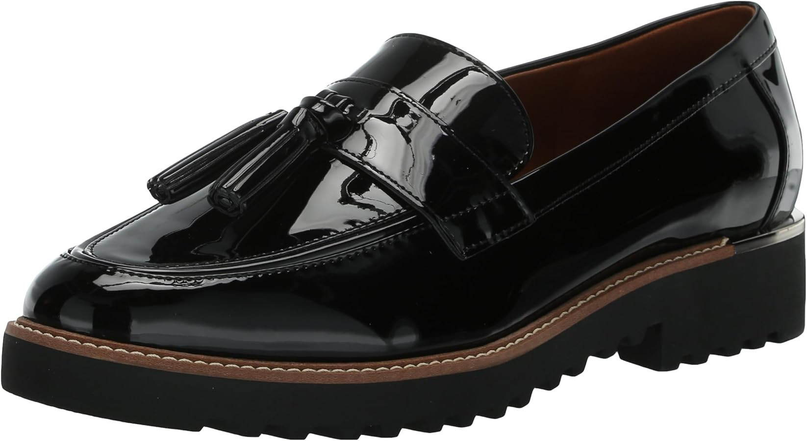 Franco Sarto Carolynn Black Patent 7 W | Amazon (US)
