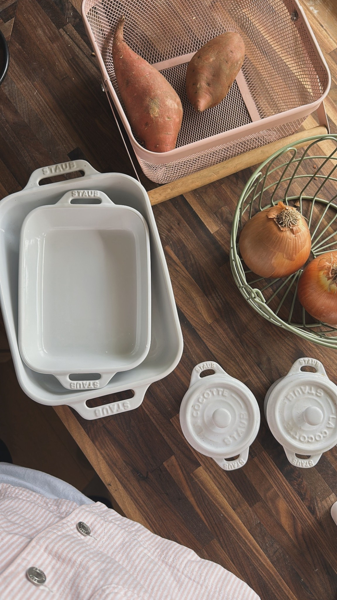 Elevated home and kitchen essentials Staub bakeware and cocottes wire baskets for vegetables

#LTKmomlife #LTKHome #LTKdayinmylife
